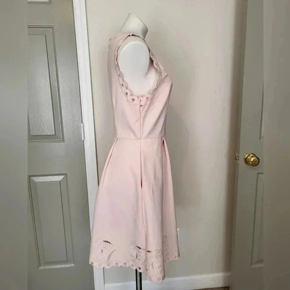 Ted Baker EMALISE Embroidered Skater Eyelet Lace Cutout Babydoll Dress(4)USA(10) - Picture 6 of 16